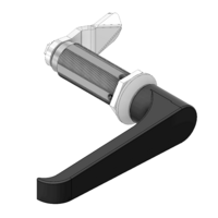 MODULAR SOLUTIONS HANDLE&lt;br&gt;1/4 TURN L-HANDLE